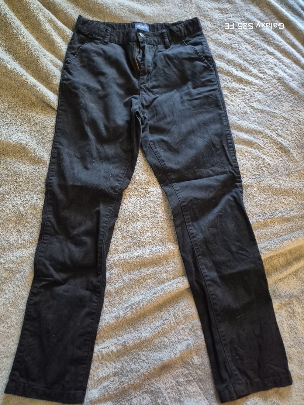 The Childrens Place Boys Black Straight-Leg Pants